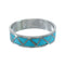 Turquoise Native American Zuni Genuine Sterling Silver Ring Size 5-3/4 JX129700